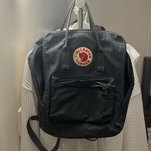 Dark grey Fjallraven backpack